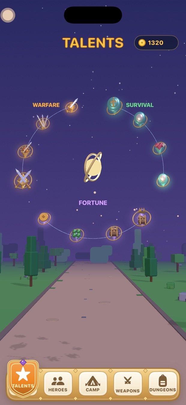 The talent star chart